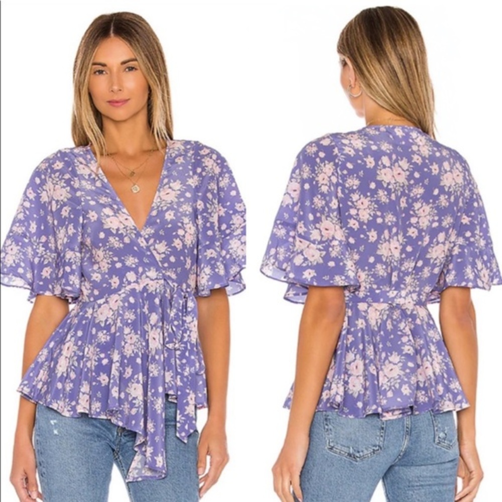 🆕 BNWT Selkie | Meryl Wrap Top | Vintage Ditzy Floral | Collection 4 Heartburn